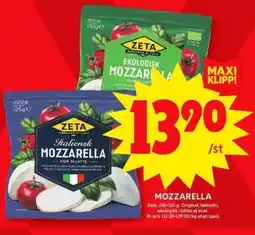 ICA Maxi Mozzarella erbjuda