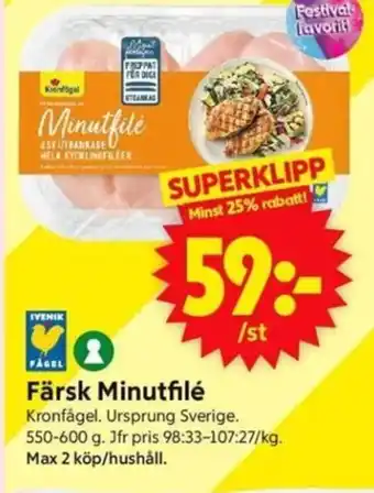 ICA Supermarket Färsk minutfilé erbjuda