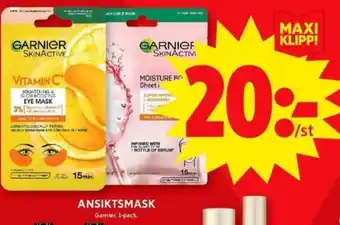 ICA Maxi Ansiktsmask erbjuda