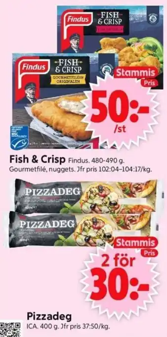 ICA Supermarket Pizzadeg erbjuda