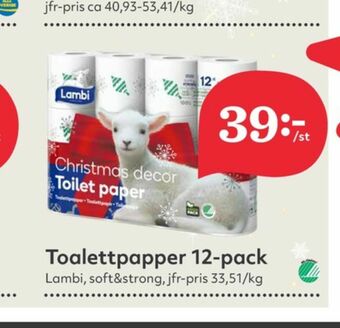 Hemköp Decorated Toalettpapper erbjuda