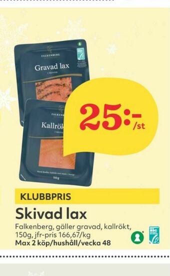 Hemköp Falkenberg Seafood Lax erbjuda