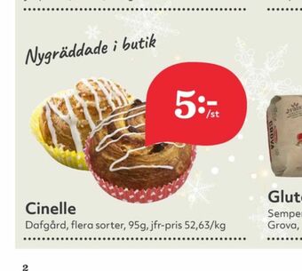 Hemköp Dafgårds Butiksbakat kaffebröd erbjuda