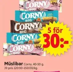 ICA Supermarket CORNY Müslibar erbjuda