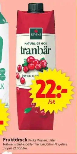 ICA Supermarket Fruktdryck erbjuda