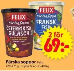 ICA Supermarket FELIX Färska soppor erbjuda