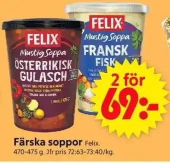 ICA Supermarket FELIX Färska soppor erbjuda