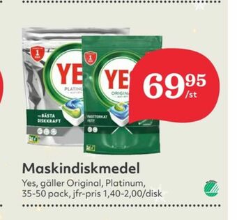 Hemköp Yes Diskmaskintabs erbjuda