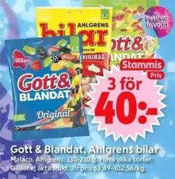 ICA Supermarket Gott & blandat, ahlgrens bilar erbjuda