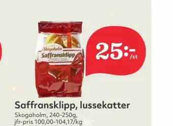 Hemköp Saffransklipp Kaffebröd erbjuda
