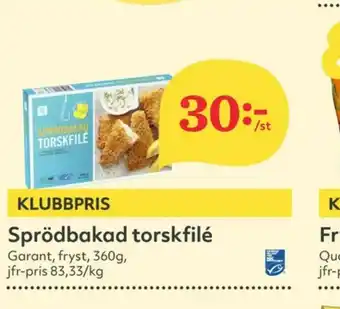Hemköp Garant Torskfilé erbjuda