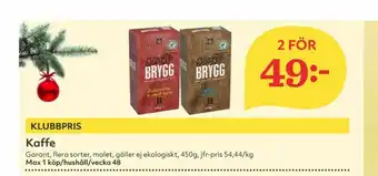 Hemköp Garant Kaffe malet erbjuda