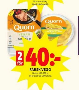 ICA Kvantum Quorn Vegetarmat erbjuda