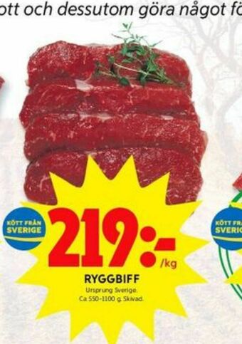 ICA Kvantum Ryggbiff erbjuda