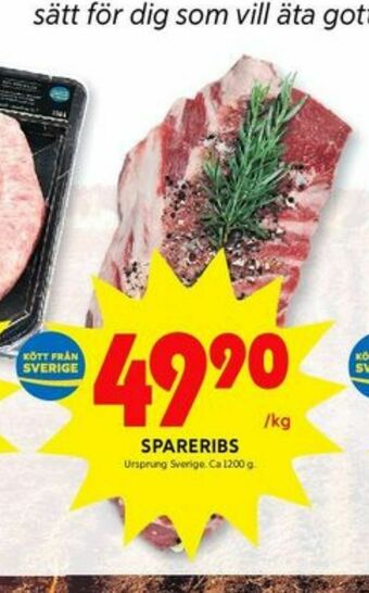 ICA Kvantum Spareribs erbjuda