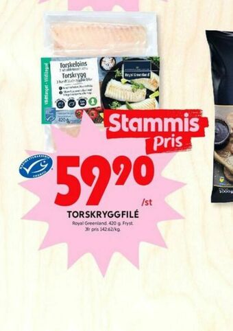 ICA Kvantum Royal Greenland Torskfilé erbjuda