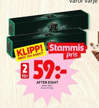 ICA Kvantum After Eight Chokladask erbjuda