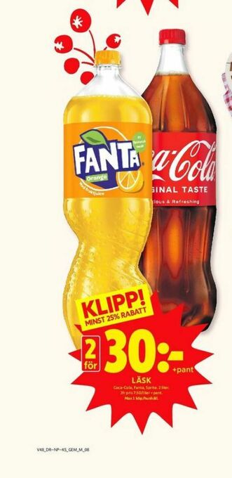 ICA Kvantum Coca Cola Läskedryck erbjuda