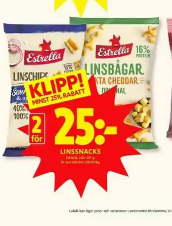 ICA Kvantum Estrella Snacks erbjuda