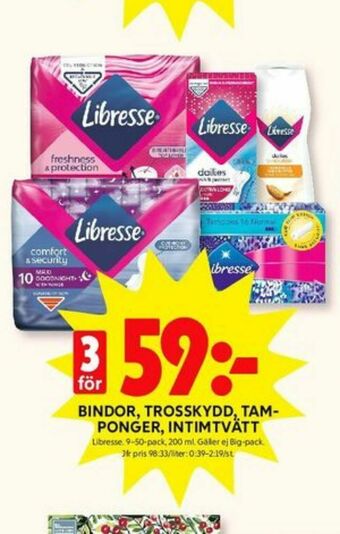 ICA Kvantum Libresse Tamponger erbjuda