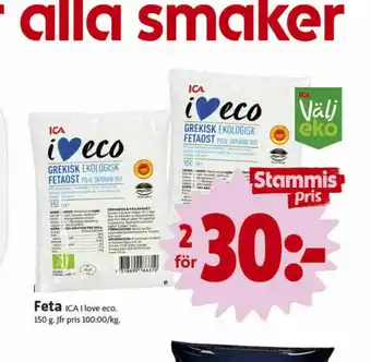 ICA Nära ICA I love eco Fetaost erbjuda