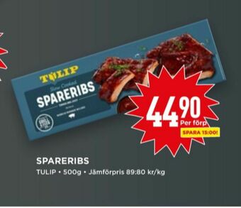 Willys Tulip Spareribs erbjuda