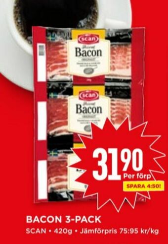 Willys Scan Baconskivor erbjuda
