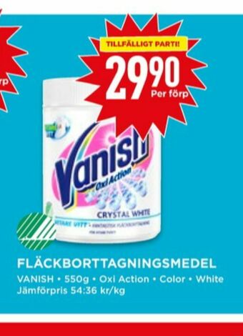 Willys Vanish Oxi Action Fläckborttagning erbjuda