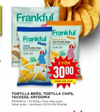 Willys Frankful Taco kryddmix erbjuda
