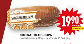 Willys Hemma Skogaholmslimpa Limpa erbjuda