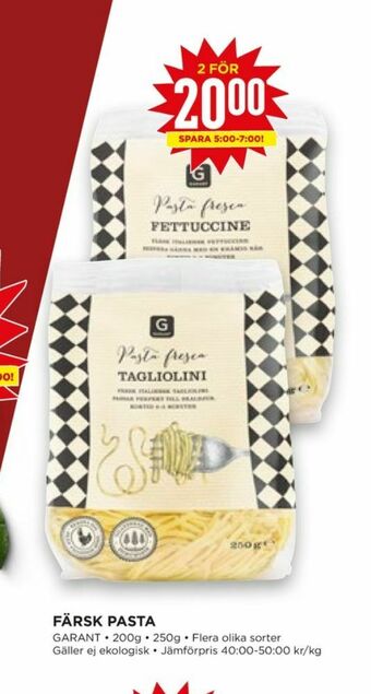 Willys Hemma Garant Pasta erbjuda
