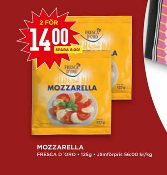 Willys Hemma Fresca d oro Mozzarella erbjuda