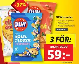 Lidl OLW Snacks erbjuda