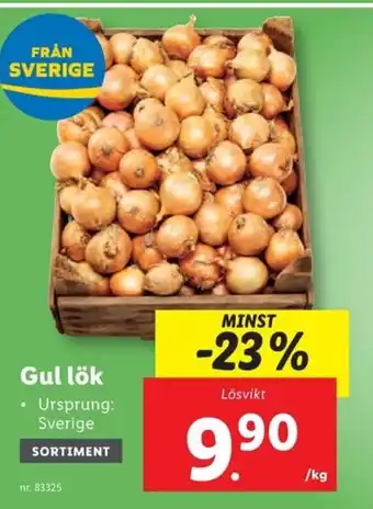 Lidl Gul lök erbjuda