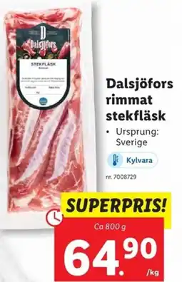 Lidl Dalsjöfors rimmat stekfläsk erbjuda