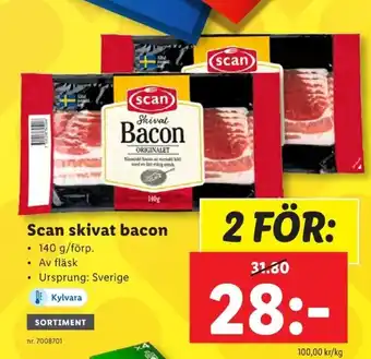 Lidl Scan skivat bacon erbjuda