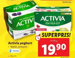 Lidl Activia yoghurt erbjuda