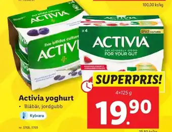 Lidl Activia yoghurt erbjuda