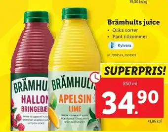 Lidl Brämhults juice erbjuda