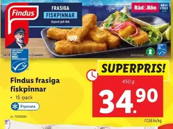 Lidl Findus frasiga erbjuda