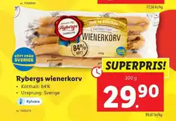 Lidl Rybergs wienerkorv erbjuda