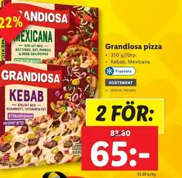 Lidl Grandiosa pizza erbjuda