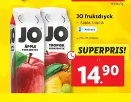 Lidl JO fruktdryck erbjuda