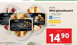 Lidl DELUXE Mini glassdessert erbjuda