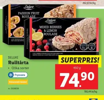 Lidl DELUXE Rulltårta erbjuda