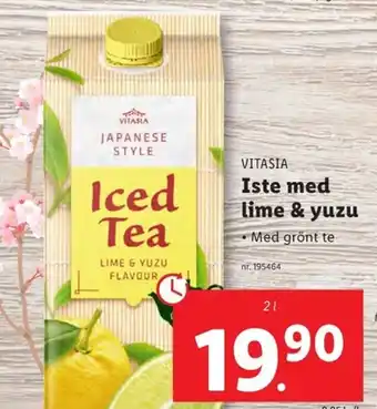 Lidl VITASIA VITASIA Iste med lime & yuzu erbjuda