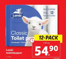 Lidl Lambi toalettpapper erbjuda