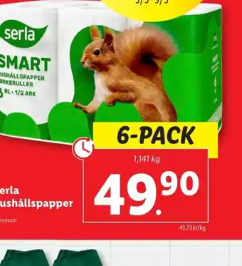 Lidl Serla hushållspapper erbjuda