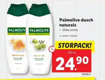 Lidl Palmolive dusch naturals erbjuda