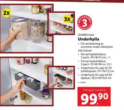 Lidl LIVARNO home Underhylla erbjuda